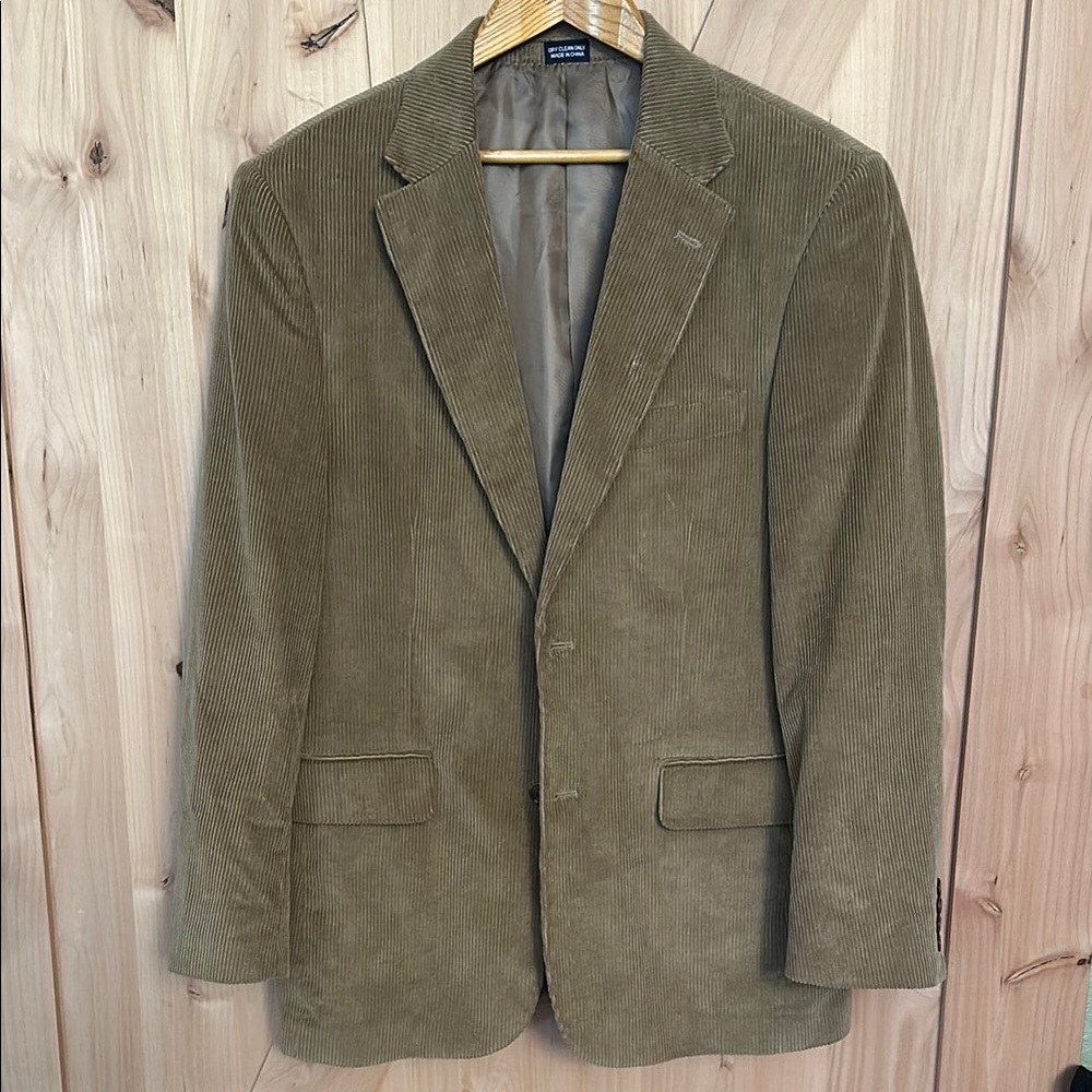 Men's Tan Corduroy Blazer